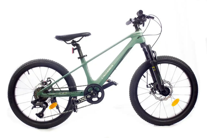 Детский магниевый велосипед Crosser 20" рама 10 MTB (7S) LTWOO Зеленый - изображение 2