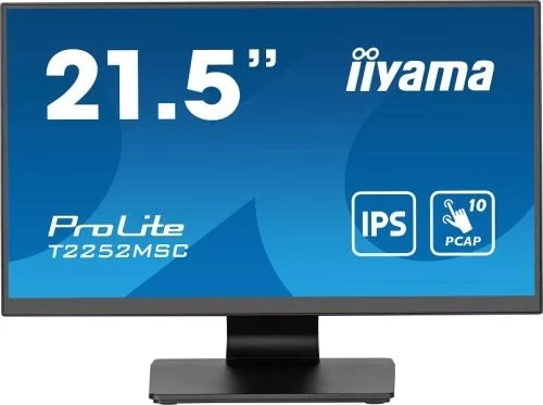 Монитор сенсорный 21.5" Iiyama ProLite T2252MSC-B2, Black - Фото 1 Монитор сенсорный 21.5" Iiyama ProLite T2252MSC-B2, Black - изображение 1