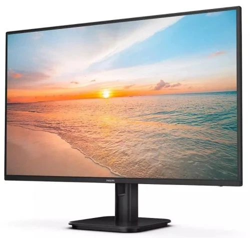 Монітор 27' Philips 27E1N1100A/00, Black, WLED, IPS, 1920x1080 (16:9), 4 мс, 100 Гц, 250 кд/м², 1300:1, 178°/178°, 2x2 Вт, VGA/HDMI, VESA 100x100 мм, FreeSync - зображення 2