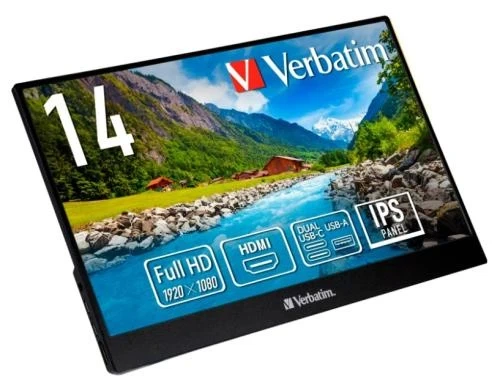 Монітор портативний 14" Verbatim PM-14, Black (49590) - зображення 2