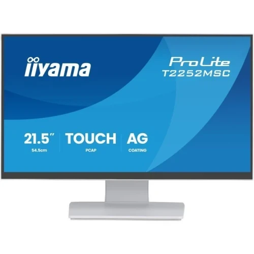Монитор сенсорный 21.5" Iiyama ProLite T2252MSC-W2, White - Фото 1 Монитор сенсорный 21.5" Iiyama ProLite T2252MSC-W2, White - изображение 1