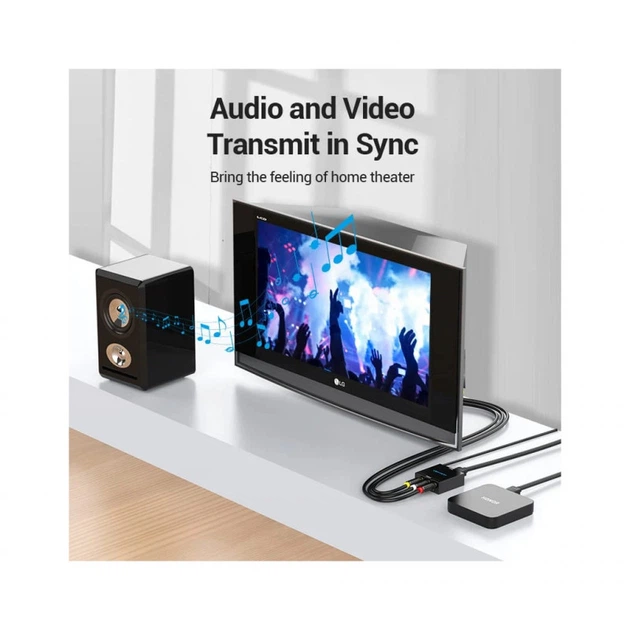 Конвертор HDMI to RCA Metal Type black Vention (AEEB0) (344252) - изображение 5