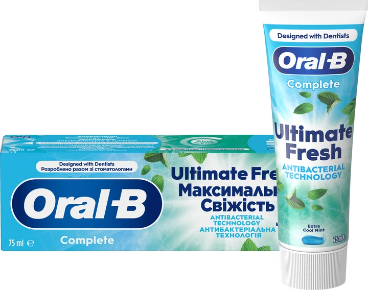 Зубна паста Oral-B Complete максимальна свіжість прохолодна м'ята 75 мл