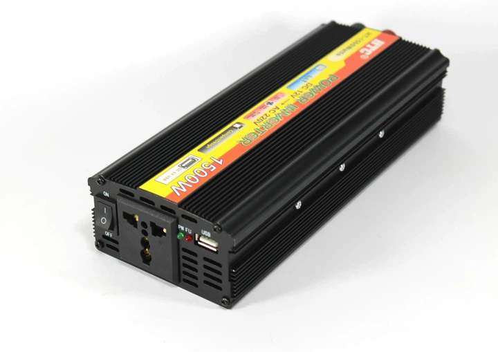 Перетворювач AC/DC 1500W 12V SSK / Інвертор у машину / Автомобільний перетворювач напруги GOLON sp1678 чорний sp1678 - зображення 2