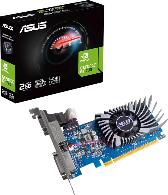 Відеокарта GeForce GT 730 2GB Asus BRK Evo DDR3 (GT730-2GD3-BRK-EVO) Б/В - Фото 1 Відеокарта GeForce GT 730 2GB Asus BRK Evo DDR3 (GT730-2GD3-BRK-EVO) Б/В - зображення 1