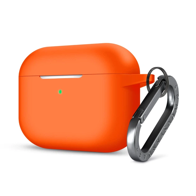 Силиконовый чехол для наушников Apple AirPods Pro, Hang Case, оранжевый, ультратонкий защитный кейс толщиной 2 мм, защита от царапин, пыли и ударов, компактный, с карабином для крепления, ArmorStandart (ARM56065) - Фото 1 Силиконовый чехол для наушников Apple AirPods Pro, Hang Case, оранжевый, ультратонкий защитный кейс толщиной 2 мм, защита от царапин, пыли и ударов, компактный, с карабином для крепления, ArmorStandart (ARM56065) - изображение 1
