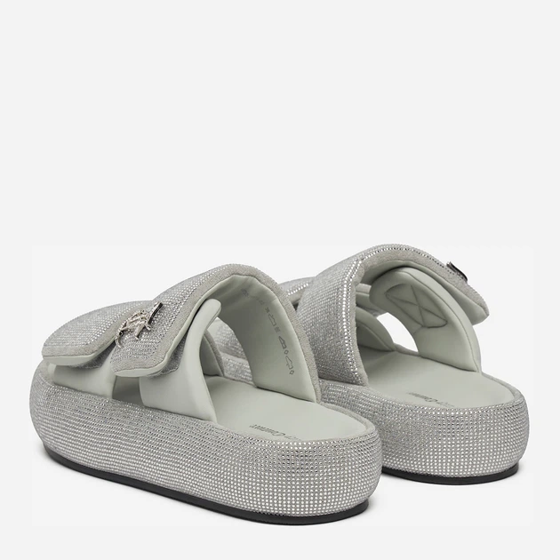 Женские шлепанцы Juicy Couture WSS21515-02 5906751063606 37 24.6 см Серые (5906751063705) - изображение 4