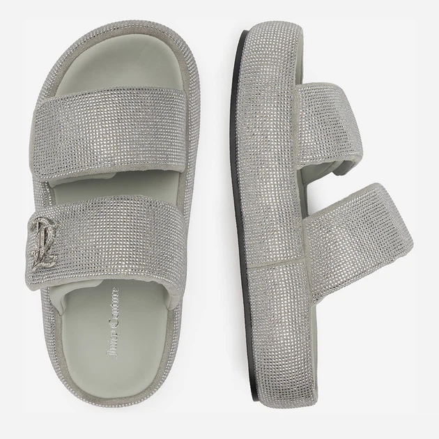 Женские шлепанцы Juicy Couture WSS21515-02 5906751063606 37 24.6 см Серые (5906751063705) - изображение 6