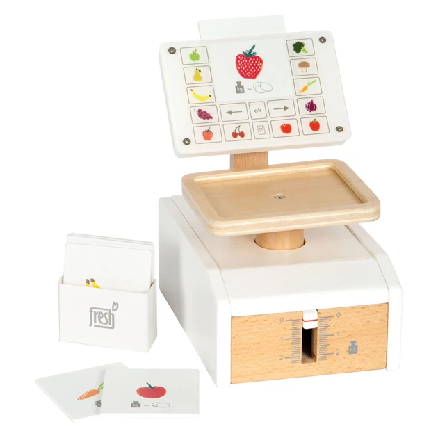 Waga sklepowa drewniana Small Foot Fresh z kartami 12418 (4020972124180) - obraz 2