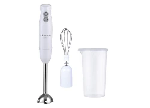 Блендер Liberton LHB-0300, White, занурювальний, 600W, турборежим, вінчик, мірна склянка 600мл - Фото 1 Блендер Liberton LHB-0300, White, занурювальний, 600W, турборежим, вінчик, мірна склянка 600мл - изображение 1