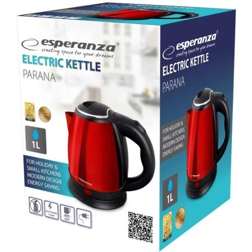 Электрочайник Esperanza "Parana", Red, 1350 Вт, 1 л (EKK128R) - изображение 2