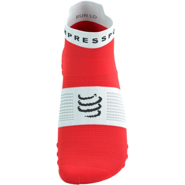 Носки для бега марафона Compressport Pro Racing Socks V4.0 Run Low Fluo red/white XL (100081369) - изображение 3