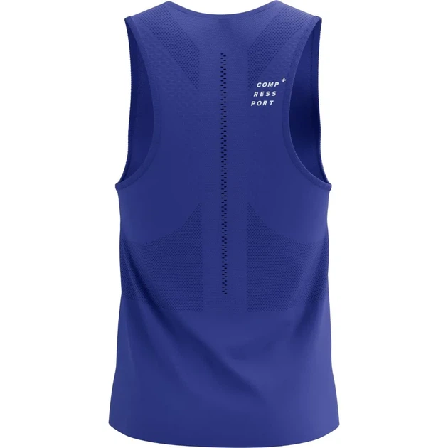 Майка чоловіча спортивна для бігу тренувань облягаюча Compressport Pro Racing Singlet M Dazz blue L (100078225) - Фото 2 Майка чоловіча спортивна для бігу тренувань облягаюча Compressport Pro Racing Singlet M Dazz blue L (100078225) - зображення 2