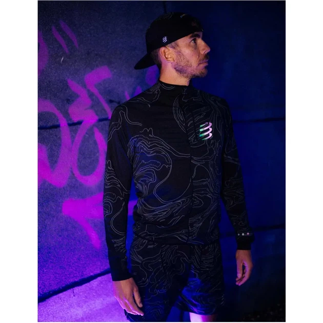 Куртка Compressport Hurricane Windproof Jacket Aurora Mns black/aurora L (100086156) - Фото 5 Куртка Compressport Hurricane Windproof Jacket Aurora Mns black/aurora L (100086156) - изображение 5