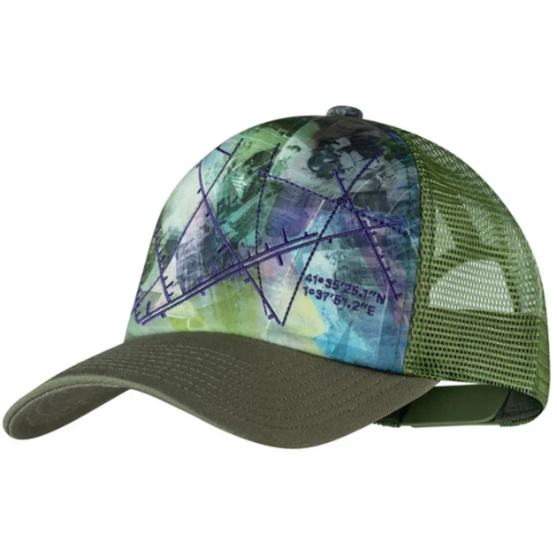 Кепка бейсболка летняя Buff Trucker Cap Campast green L/XL (100067091) - Фото 1 Кепка бейсболка летняя Buff Trucker Cap Campast green L/XL (100067091) - изображение 1