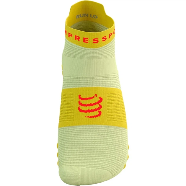 Носки для бега марафона Compressport Pro Racing Socks V4.0 Run Low Elf yellow/fluo red M (100080772) - изображение 3