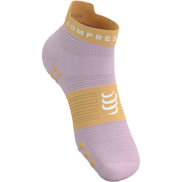 Носки для бега марафона Compressport Pro Racing Socks V4.0 Run Low Roseate/buff orange S (100077550) - изображение 2