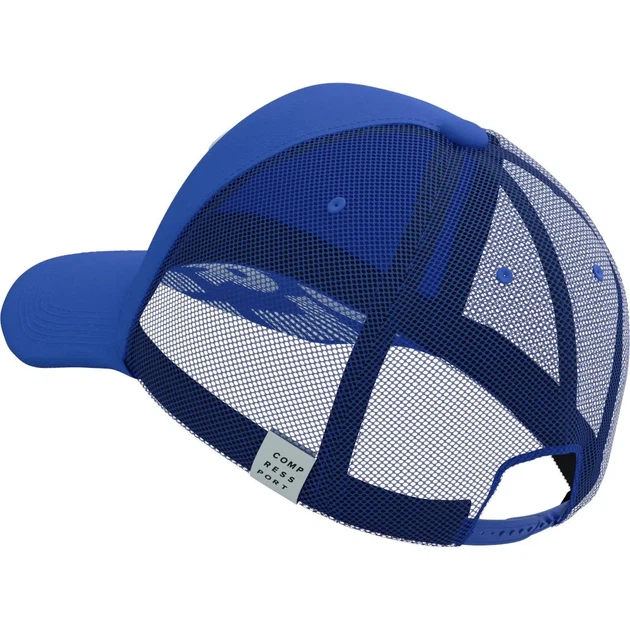 Кепка летняя бейсболка Compressport Trucker Cap Dazz blue/white Uni (100081360) - изображение 4