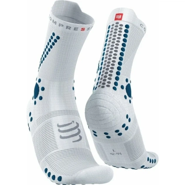 Бігові шкарпетки для марафону на довгі дистанції Compressport Pro Racing Socks V4.0 Trail White/fjord blue M (100080980) - Фото 1 Бігові шкарпетки для марафону на довгі дистанції Compressport Pro Racing Socks V4.0 Trail White/fjord blue M (100080980) - зображення 1