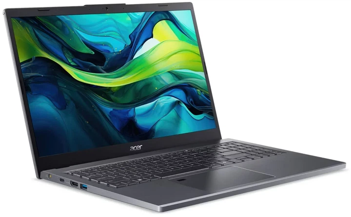 Ноутбук 15.6" Acer Aspire 15 (A15-51M-52Z0) Intel Core 5 120U RAM 16GB SSD 512GB Windows 11 Алюминиевый корпус (UKR) - изображение 3
