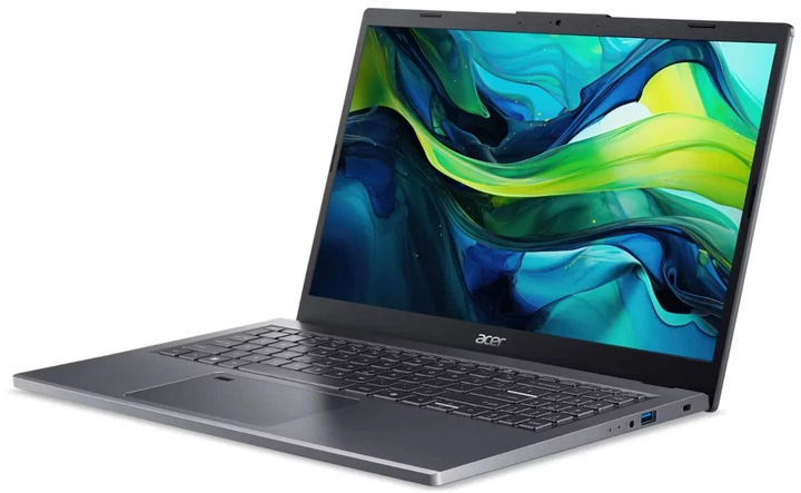 Ноутбук 15.6" Acer Aspire 15 (A15-51M-52Z0) Intel Core 5 120U RAM 16GB SSD 512GB Windows 11 Алюминиевый корпус (UKR) - изображение 4