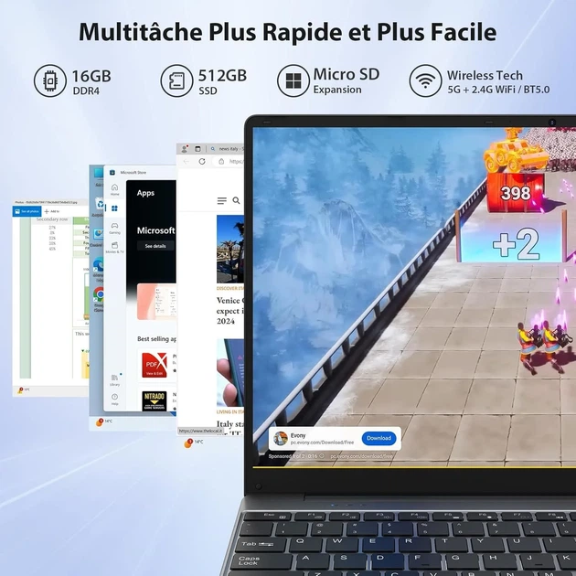 Ноутбук 15.6" MAXLEGEN MAX15P Intel N95 RAM 16GB SSD 512GB Windows 11 (UKR) - изображение 3