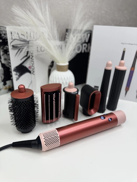 Стайлер 6в1 преміум-класу для бездоганної укладки Strawberry Bronze/Blush Pink - зображення 3