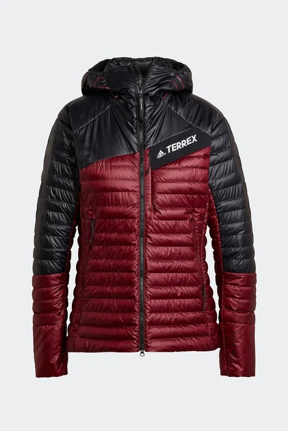 Жіночі пухові куртки TERREX Techrock Down Hooded Jacket червоний з чорним S - Фото 1 Жіночі пухові куртки TERREX Techrock Down Hooded Jacket червоний з чорним S - зображення 1
