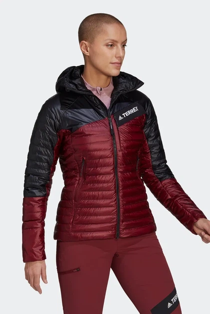 Жіночі пухові куртки TERREX Techrock Down Hooded Jacket червоний з чорним S - Фото 6 Жіночі пухові куртки TERREX Techrock Down Hooded Jacket червоний з чорним S - зображення 6