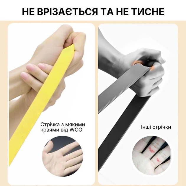 Фитнес-резинка WCG PowerStrip Level 2 (18 - 31 кг) — Резиновая петля / эспандер для тренировок и подтягиваний - изображение 4