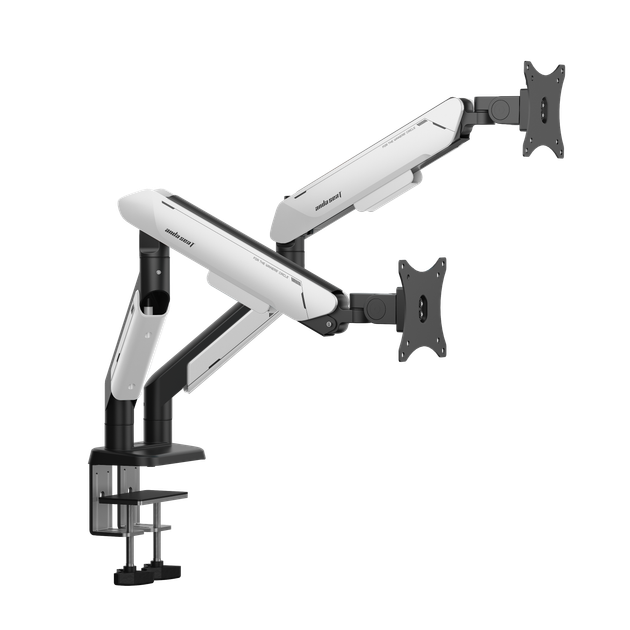 Настільне кріплення для двох моніторів Anda Seat Stealth PRO II Duo 17’’-42’’ Black & White (AD-W-A9-2S-BW) - Фото 2 Настільне кріплення для двох моніторів Anda Seat Stealth PRO II Duo 17’’-42’’ Black & White (AD-W-A9-2S-BW) - изображение 2