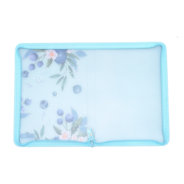 Папка-конверт на молнии Buromax Blueberry Arabeski А4 полупрозрачная (BM.3980-17) - Фото 6 Папка-конверт на молнии Buromax Blueberry Arabeski А4 полупрозрачная (BM.3980-17) - изображение 6
