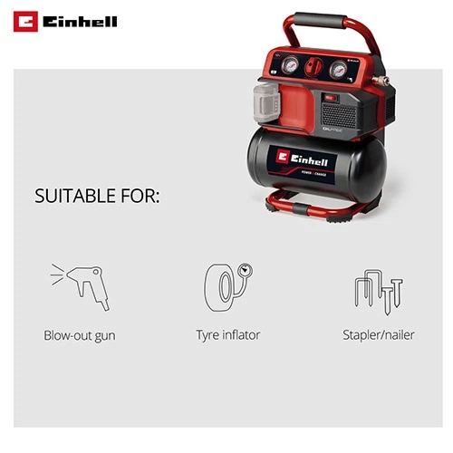Компресор повітряний Einhell TE-AC 18/75 Li OF-Solo (4020410) - зображення 3
