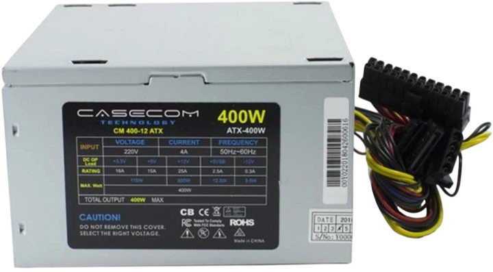 Блок живлення CaseCom CM 400-12 ATX 400W (CM 400-12 ATX) - изображение 2