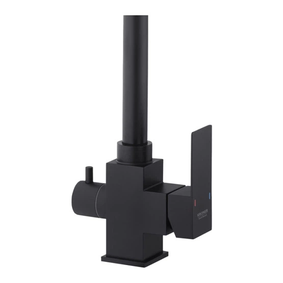 Смеситель для кухни с подключением к фильтру Kroner KRP Edelstahl Kubus-SCH03810 (CV027939) - изображение 5