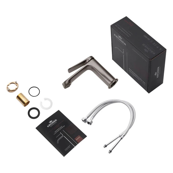 Смеситель для раковины Kroner KRP Makon-GRP010 (CV033867) - изображение 7