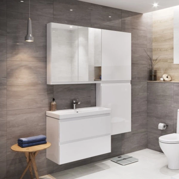 Шафа настінна Cersanit Moduo 40x14,1x80см біла (K116-018) - зображення 4