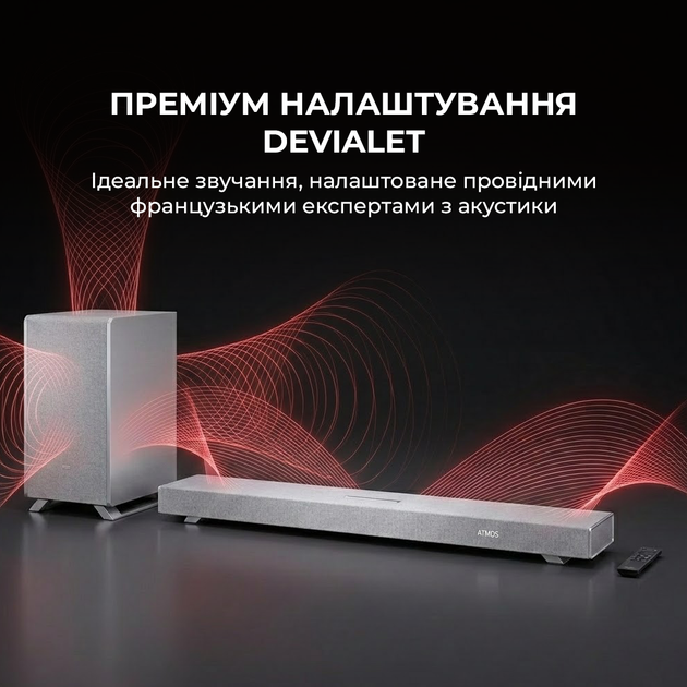 Саундбар Sharp HT-SBW55121(SL) - зображення 3