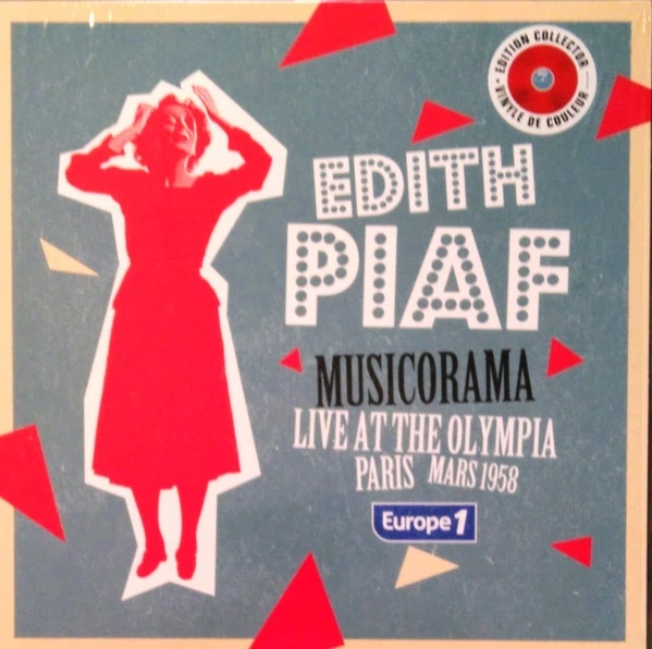 Edith Piaf - Musicorama - Live At The Olympia Paris (Mars 1958) - Europe 1 (Красный, 45 об/мин, Альбом) - Фото 1 Edith Piaf - Musicorama - Live At The Olympia Paris (Mars 1958) - Europe 1 (Красный, 45 об/мин, Альбом) - изображение 1