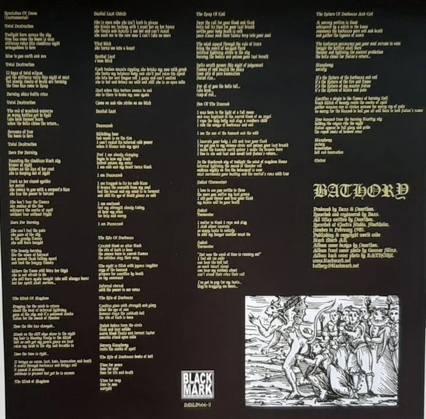 Bathory - The Return...... (Золотой, Альбом, Переиздание, Ремастеринг, Лимитированое) - изображение 6