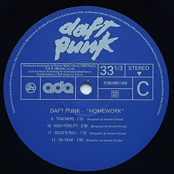 Daft Punk - Homework (2 пластинки, Альбом, Переиздание) - изображение 7