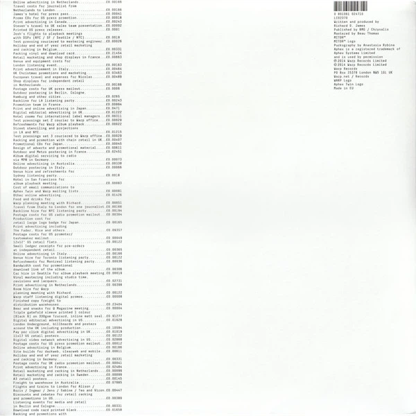 Aphex Twin - Syro (3 пластинки, 33 ⅓ об/мин, Альбом) - изображение 2