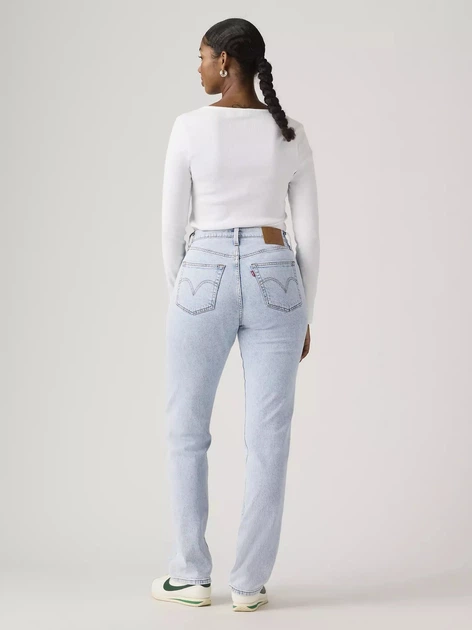 Jeansy regular fit damskie Levi`s 501 Curve Lightweight 0066J-0000 W28L32 Błękitne (5401187797045) - obraz 4