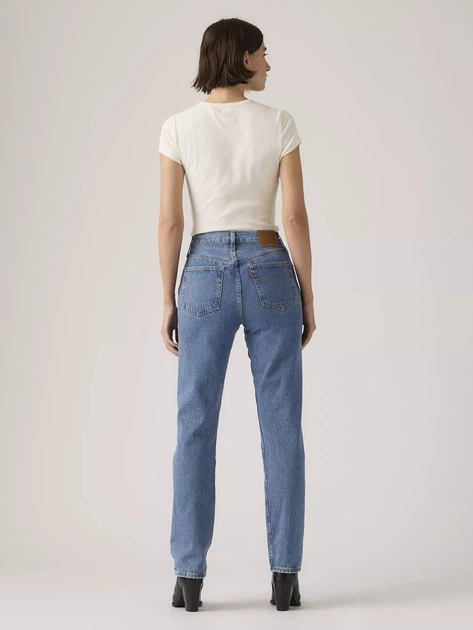 Jeansy regular fit damskie Levi's 501 Jeans For Women Shout Out Stone 12501-0438 25-32 Niebieskie (5401105688844) - Zdjęcie 4 Jeansy regular fit damskie Levi's 501 Jeans For Women Shout Out Stone 12501-0438 25-32 Niebieskie (5401105688844) - obraz 4