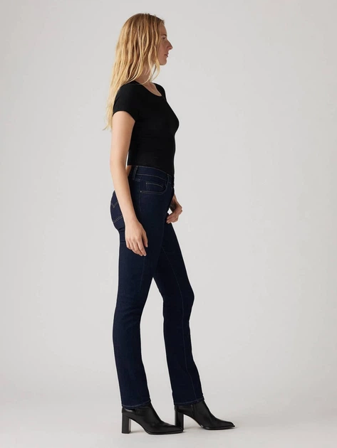 Джинси Slim Fit жіночі Levi`s 724 High Rise Straight 18883-0227 W31L30 Темно-сині (5401105548155) - зображення 5