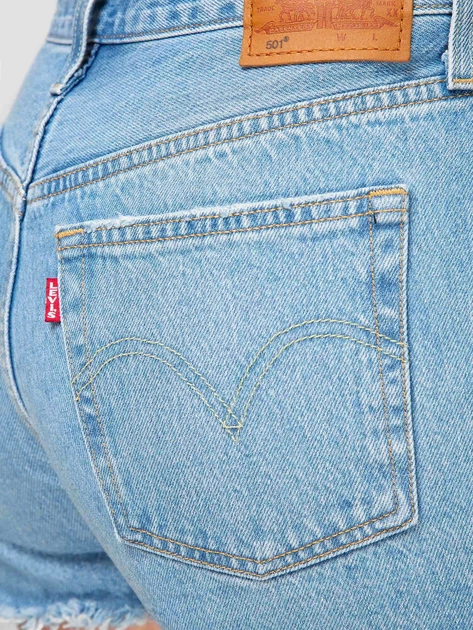 Spodenki damskie krótkie jeansowe Levi`s 501® Original Short 56327-0086 26 Niebieskie (5400816883432) - obraz 4