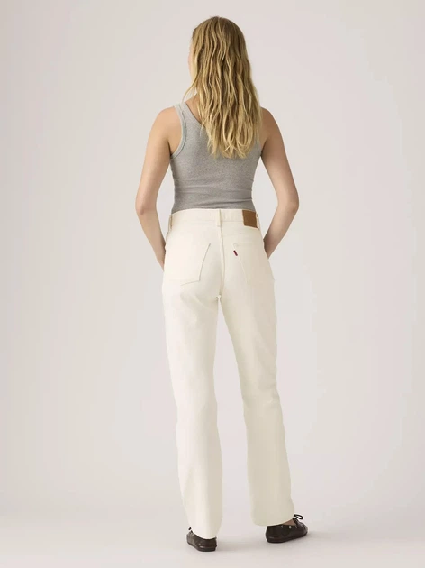 Jeansy regular fit damskie Levi`s Easy Dad 005DC-0003 W29L30 Białe (5401187889993) - obraz 4