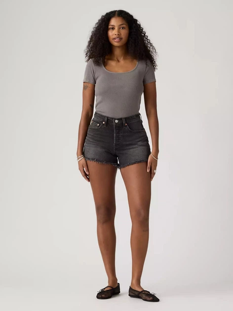 Шорти джинсові короткі жіночі Levi`s 501® Curve Short 005DP-0012 26 Чорні (5401187792217) - зображення 3
