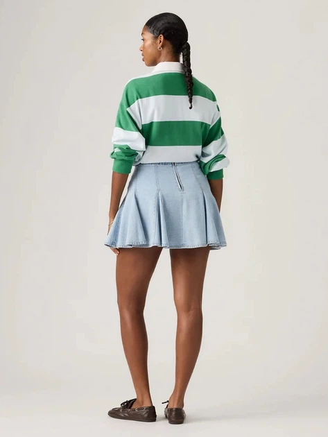 Spódnica damska jeansowa mini Levi`s Godet Mini Skirt 005DV-0005 26 Błękitna (5401187793504) - obraz 4