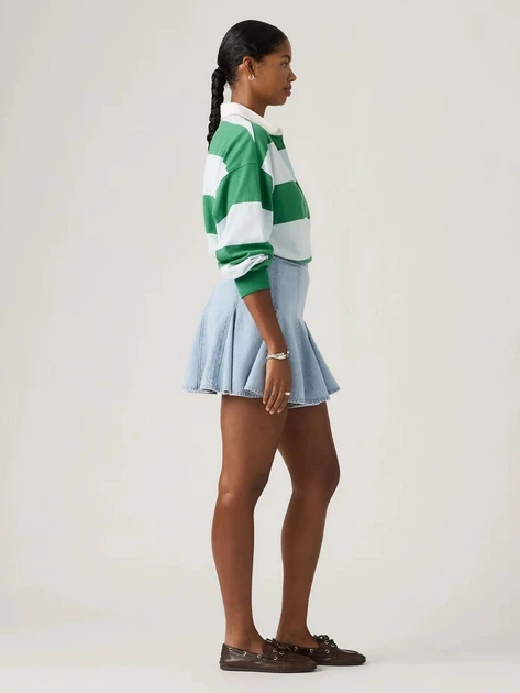 Spódnica damska jeansowa mini Levi`s Godet Mini Skirt 005DV-0005 30 Błękitna (5401187793535) - obraz 5